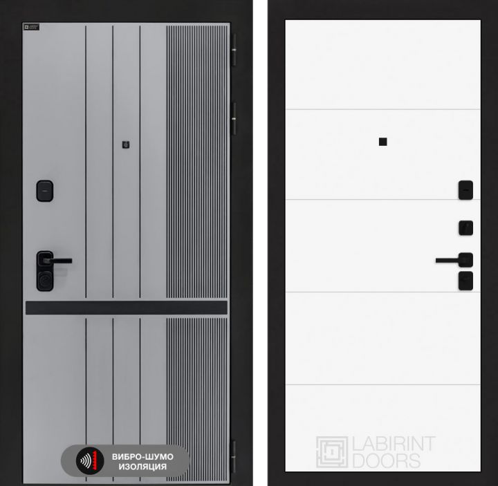 Дверь входная Лабиринт SKYLAB 13 Белый софт