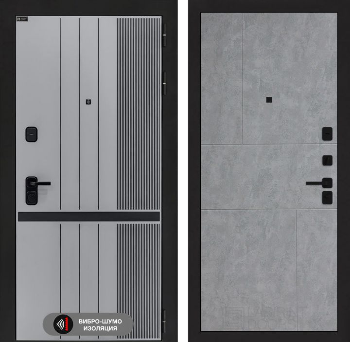 Дверь входная Лабиринт SKYLAB 21 Бетон светлый