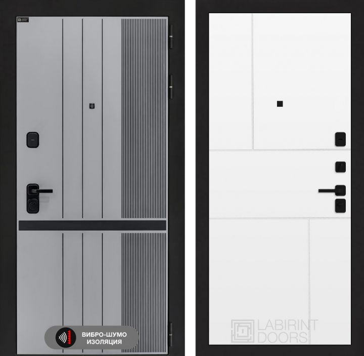 Дверь входная Лабиринт SKYLAB 21 Белый софт