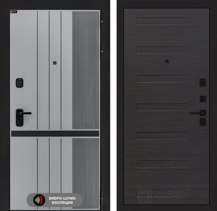 Дверь входная Лабиринт SKYLAB 14 Эковенге горизонтальный