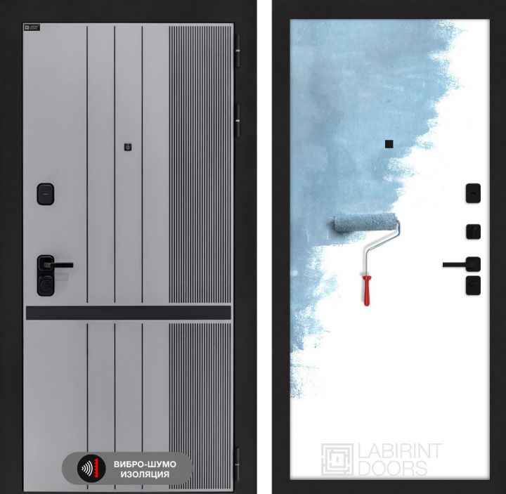Дверь входная Лабиринт SKYLAB 28 Грунт под покраску