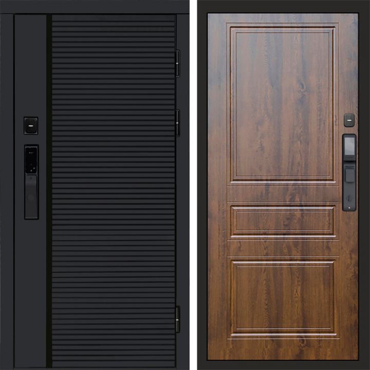 Входная дверь Termo-door BLACK LINE с электронным замком Классика дуб