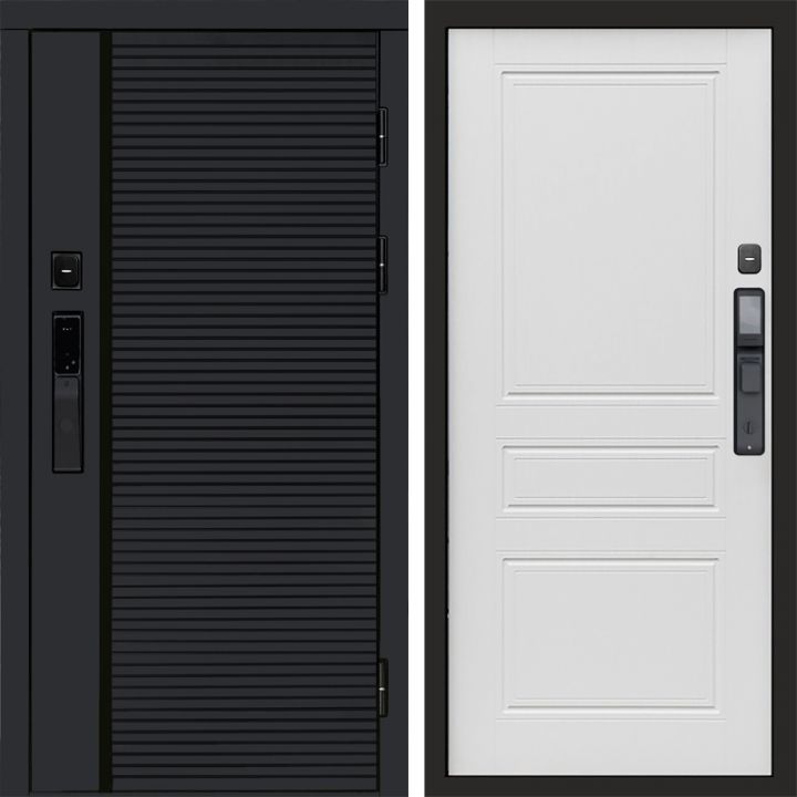 Входная дверь Termo-door BLACK LINE с электронным замком Классика лиственница