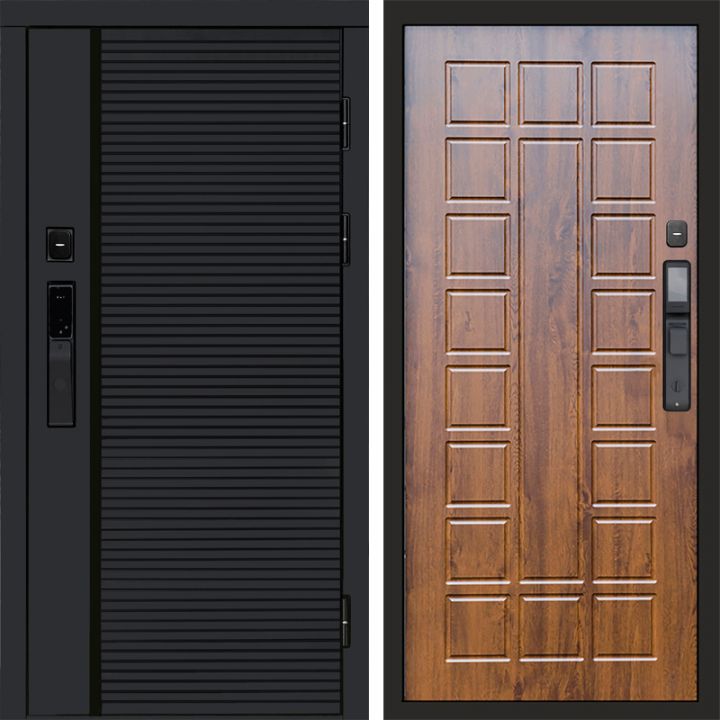 Входная дверь Termo-door BLACK LINE с электронным замком Престиж дуб
