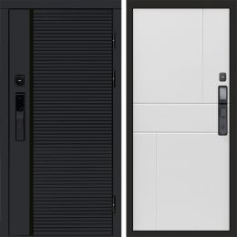 Входная дверь Termo-door BLACK LINE с электронным замком Горизонт белый