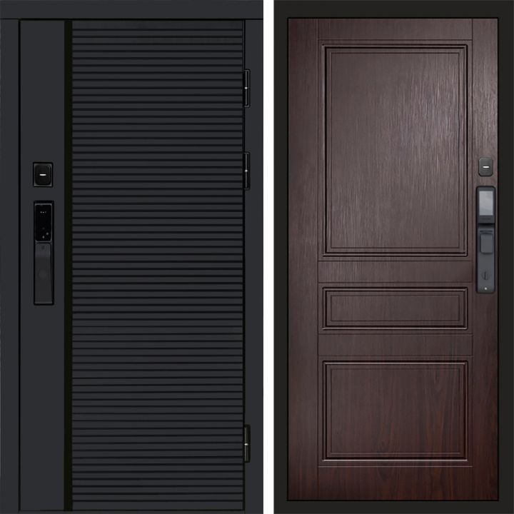 Входная дверь Termo-door BLACK LINE с электронным замком Класскика венге