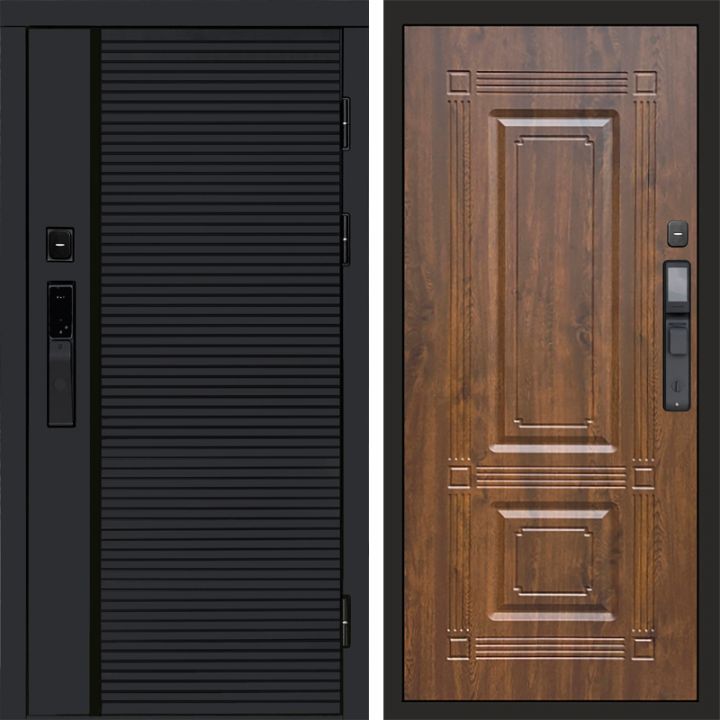 Входная дверь Termo-door BLACK LINE с электронным замком Мадрид Дуб