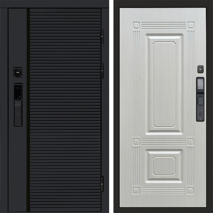 Входная дверь Termo-door BLACK LINE с электронным замком Мадрид Лиственница