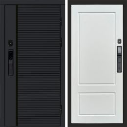Входная дверь Termo-door BLACK LINE с электронным замком Марсель Белый Софт