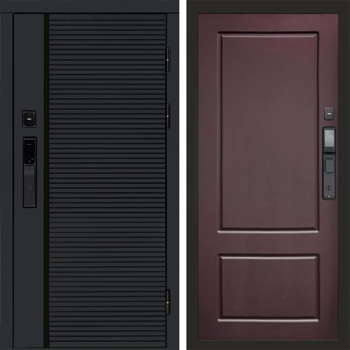 Входная дверь Termo-door BLACK LINE с электронным замком Марсель Шоколад