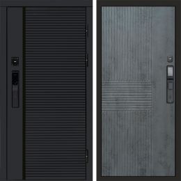 Входная дверь Termo-door BLACK LINE с электронным замком Мастино Бетон Темный