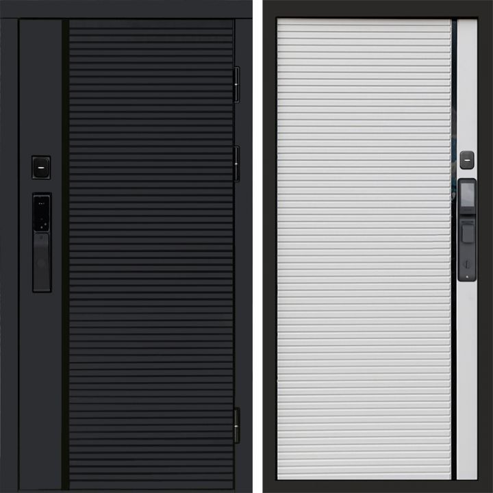 Входная дверь Termo-door BLACK LINE с электронным замком Porte white