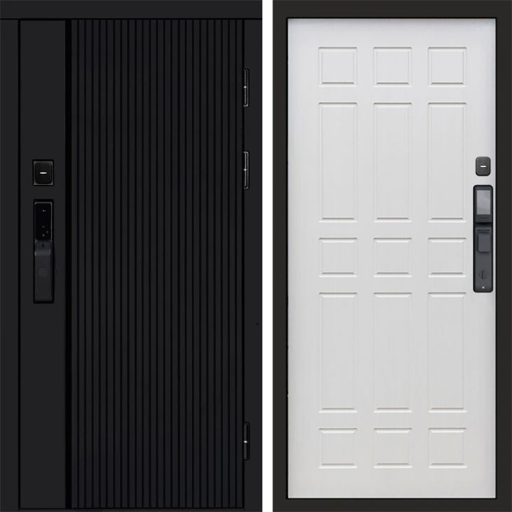 Входная дверь Termo-door УРБАН BLACK с электронным замком Спарта лиственница