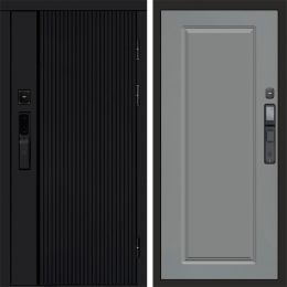 Входная дверь Termo-door УРБАН BLACK с электронным замком Гранд Грей Софт