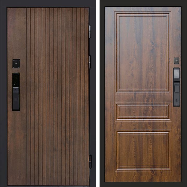 Входная дверь Termo-door ТВИСТ УЛЬТРА с электронным замком Классика дуб