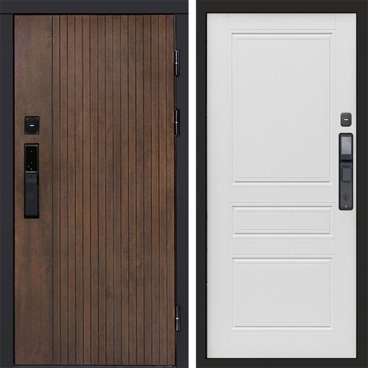 Входная дверь Termo-door ТВИСТ УЛЬТРА с электрозамком Классика лиственница