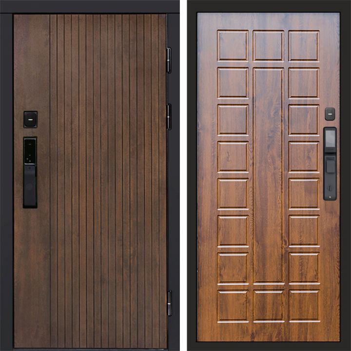 Входная дверь Termo-door ТВИСТ УЛЬТРА с электронным замком Престиж дуб