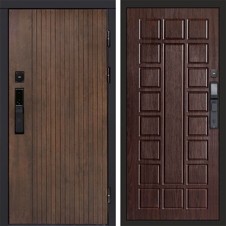 Входная дверь Termo-door ТВИСТ УЛЬТРА с электронным замком Престиж венге