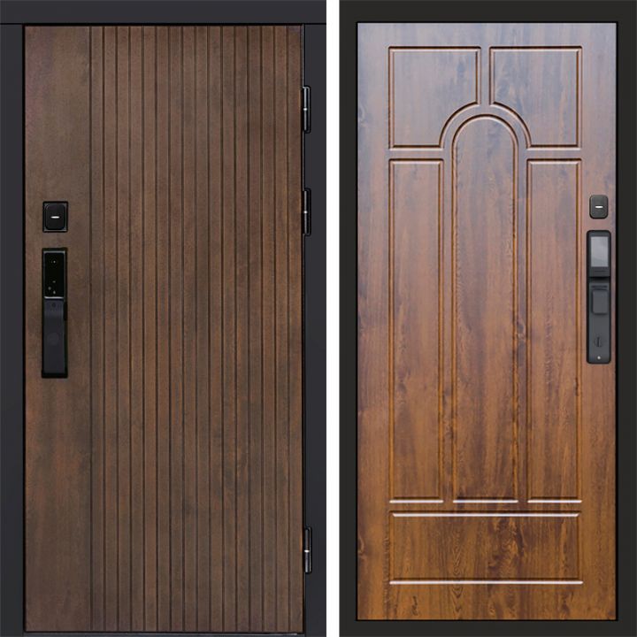 Входная дверь Termo-door ТВИСТ УЛЬТРА с электрозамком Арка дуб