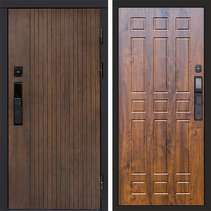 Входная дверь Termo-door ТВИСТ УЛЬТРА с электронным замком Спарта дуб