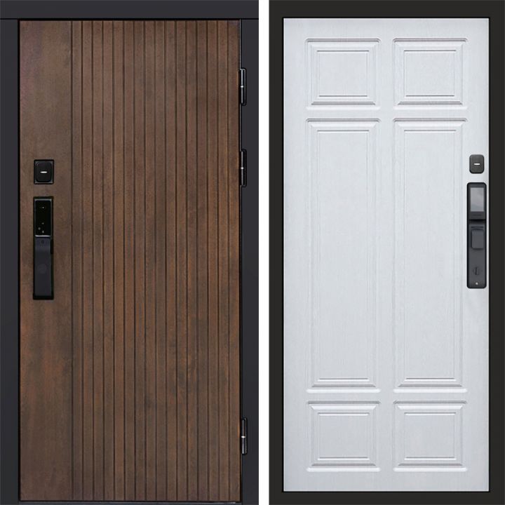 Входная дверь Termo-door ТВИСТ УЛЬТРА с электронным замком Лиственница премиум