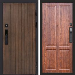 Входная дверь Termo-door ТВИСТ УЛЬТРА с электронным замком Орех стандарт