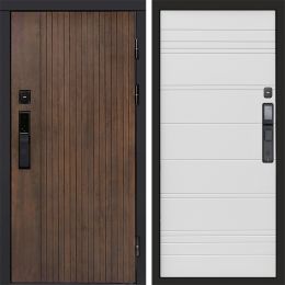 Входная дверь Termo-door ТВИСТ УЛЬТРА с электронным замком White line