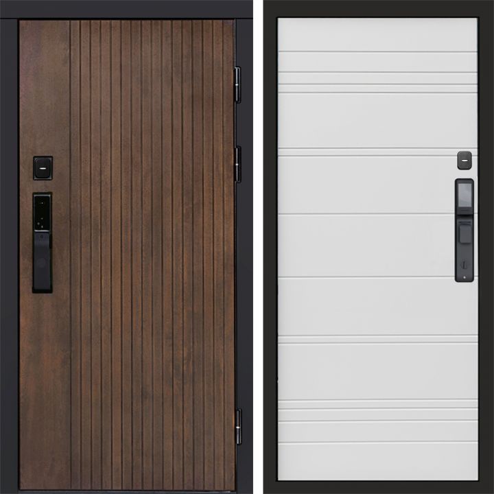 Входная дверь Termo-door ТВИСТ УЛЬТРА с электронным замком White line