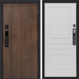 Входная дверь Termo-door ТВИСТ УЛЬТРА с электронным замком Классика Белый Софт