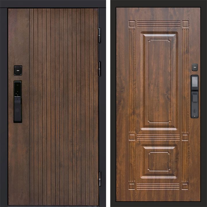 Входная дверь Termo-door ТВИСТ УЛЬТРА с электрозамком Мадрид Дуб