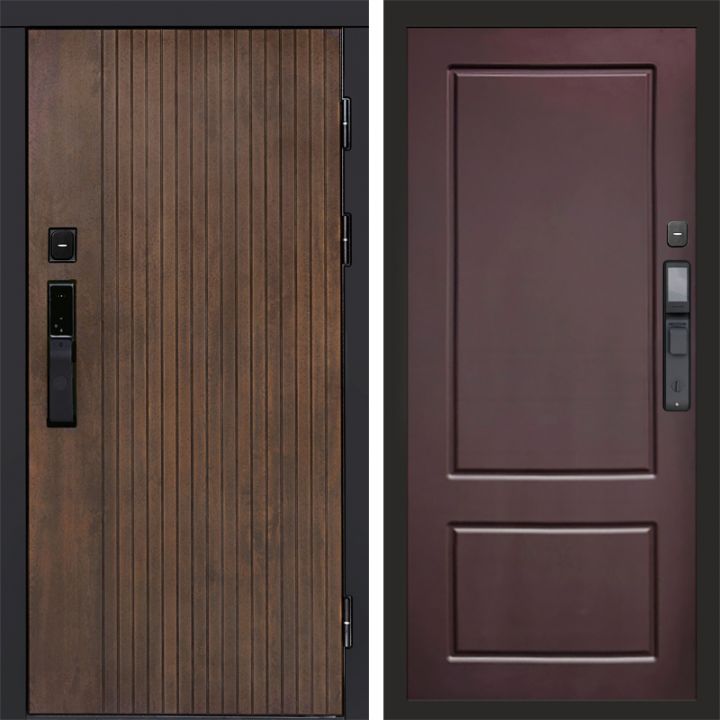 Входная дверь Termo-door ТВИСТ УЛЬТРА с электрозамком Марсель Шоколад