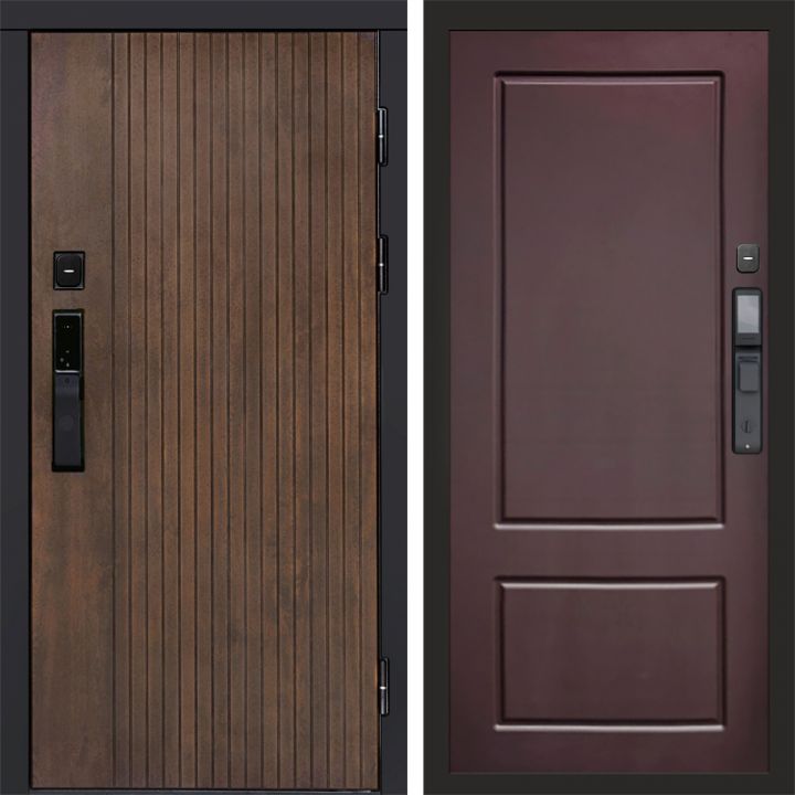Входная дверь Termo-door ТВИСТ УЛЬТРА с электронным замком Марсель Шоколад