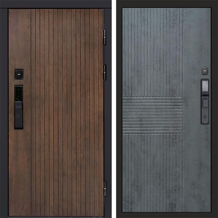 Входная дверь Termo-door ТВИСТ УЛЬТРА с электронным замком Мастино Бетон Темный