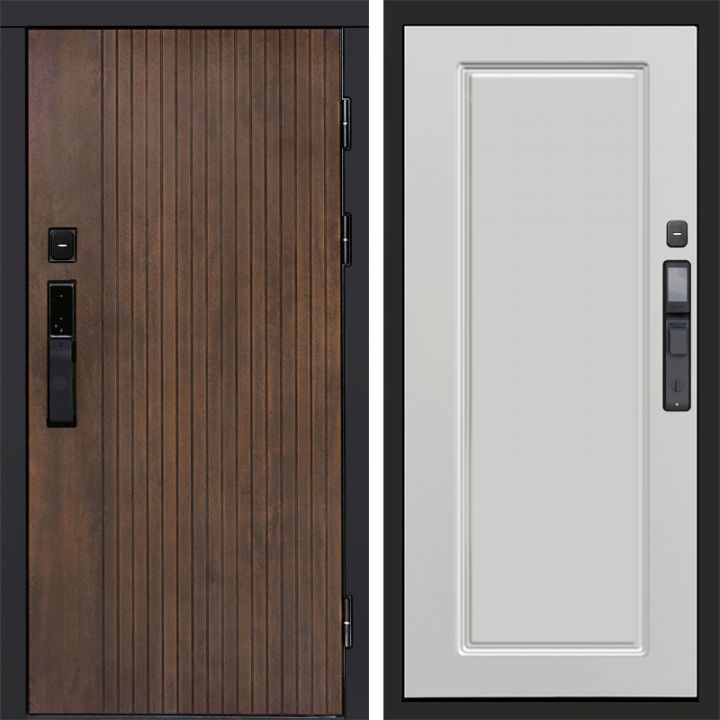 Входная дверь Termo-door ТВИСТ УЛЬТРА с электрозамком Гранд Белый Софт