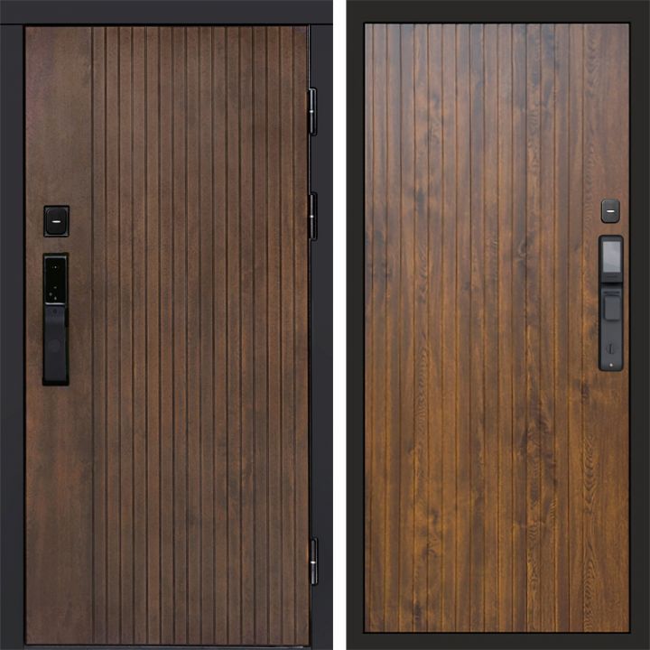 Входная дверь Termo-door ТВИСТ УЛЬТРА с электрозамком FLAT Дуб