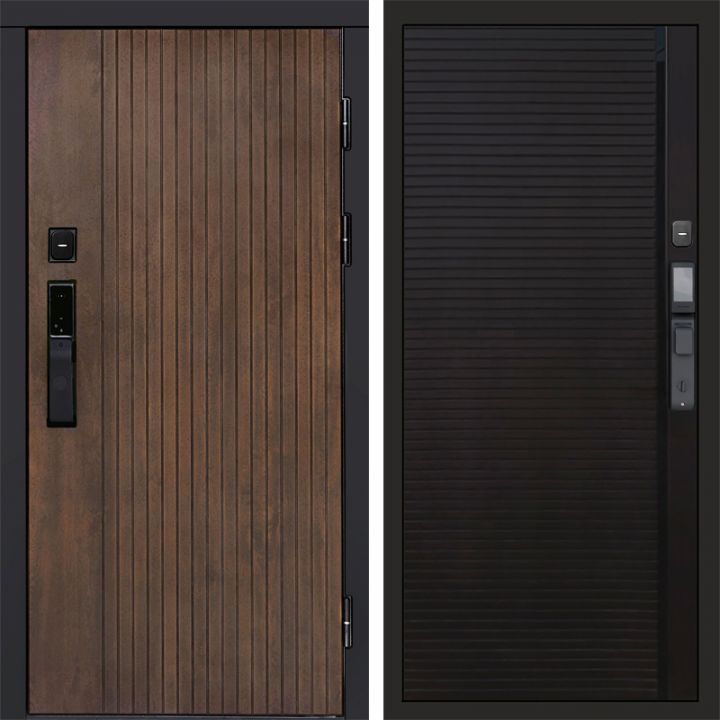 Входная дверь Termo-door ТВИСТ УЛЬТРА с электрозамком Porte black