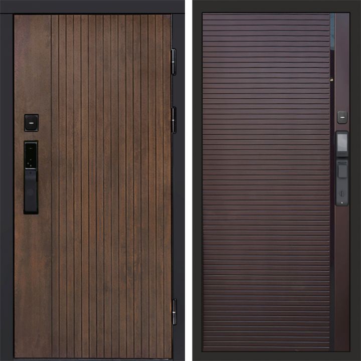 Входная дверь Termo-door ТВИСТ УЛЬТРА с электрозамком PORTE Шоколад