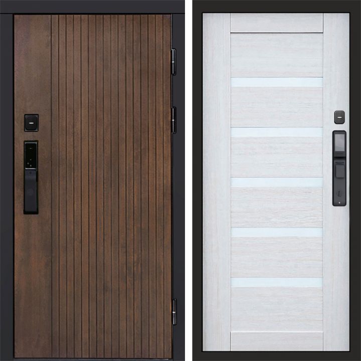Входная дверь Termo-door ТВИСТ УЛЬТРА с электрозамком Царга лиственница