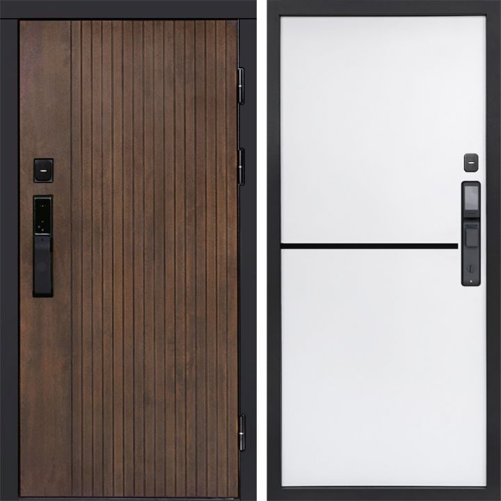 Входная дверь Termo-door ТВИСТ УЛЬТРА с электронным замком Нео White