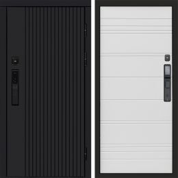 Входная дверь Termo-door ТВИСТ BLACK с электрозамком White line