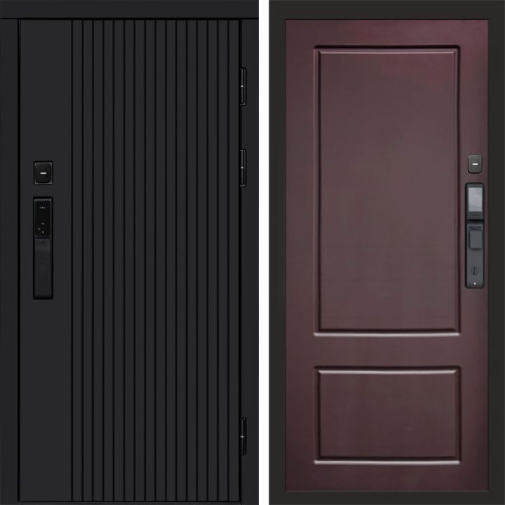 Входная дверь Termo-door ТВИСТ BLACK с электрозамком Марсель Шоколад