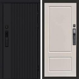 Входная дверь Termo-door ТВИСТ BLACK с электронным замком Марсель Слоновая Кость