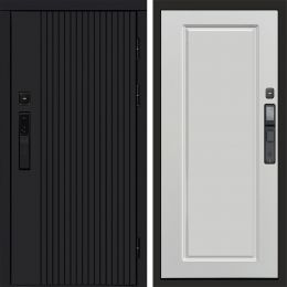Входная дверь Termo-door ТВИСТ BLACK с электронным замком Гранд Белый Софт