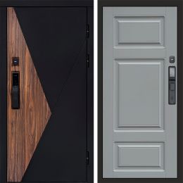 Входная дверь Termo-door МАТРИКС с электронным замком Лион Грей Софт