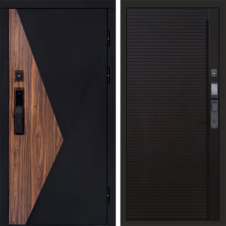 Входная дверь Termo-door МАТРИКС с электрозамком Porte black