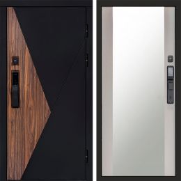 Входная дверь Termo-door МАТРИКС с электронным замком Зеркало лиственница