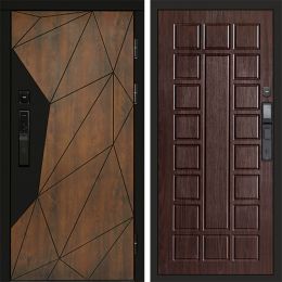 Входная дверь Termo-door ГЕОМЕТРИЯ с электронным замком Престиж венге