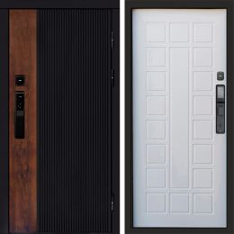 Входная дверь Termo-door Престиж с электронным замком Престиж белое дерево
