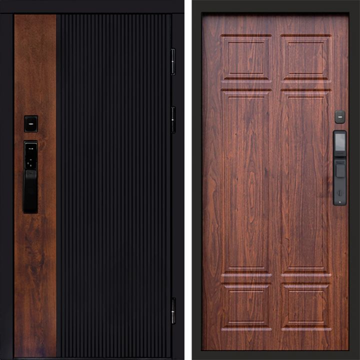 Входная дверь Termo-door ПРЕСТИЖ с электрозамком Орех премиум