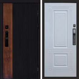 Входная дверь Termo-door ПРЕСТИЖ с электронным замком Мадрид Белый Софт